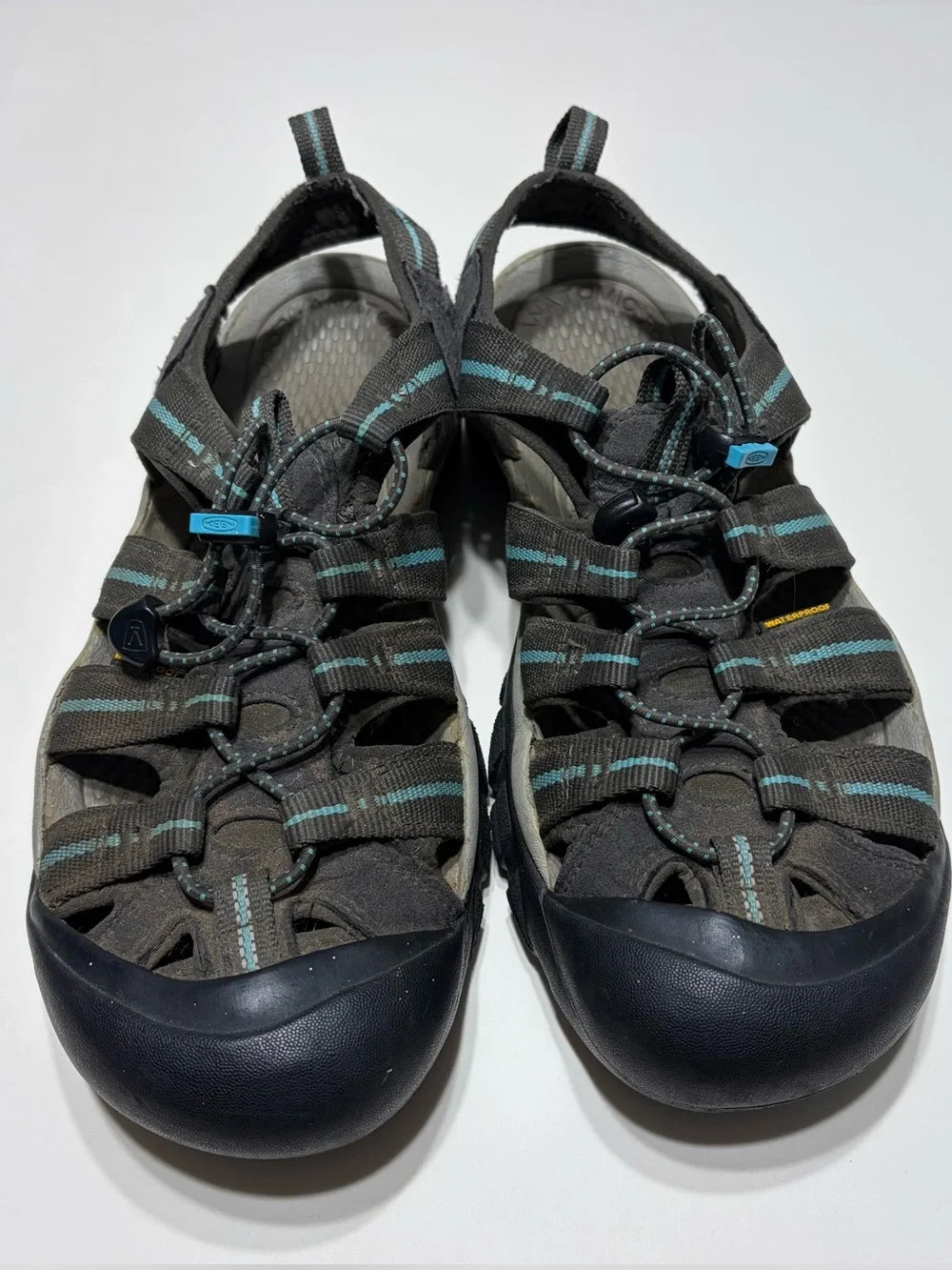 KEEN Newport H2 Men’s 11 Gray/Blue Waterproof Hiking Water Sandals